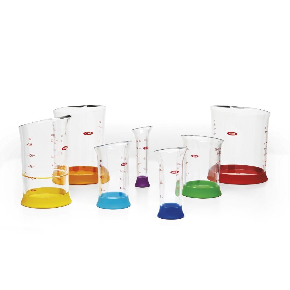 7 Piece Liquid Measuring Beaker Set X4