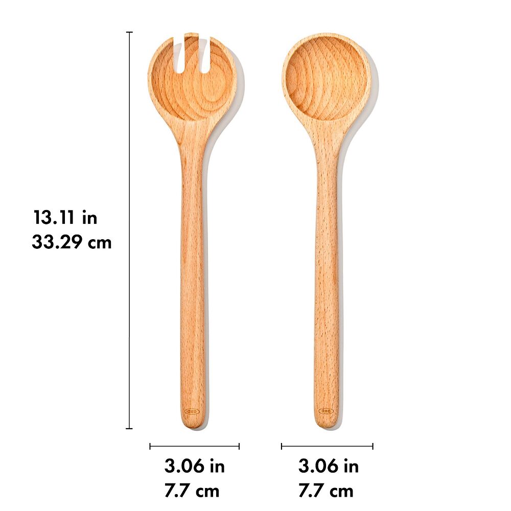 Beechwood Salad Servers – 2-Piece Set V5