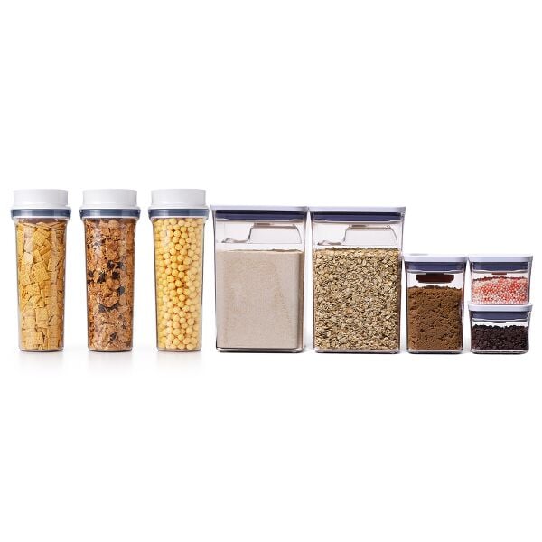 3 Piece Cereal Dispenser Set & 8-Piece POP Container Baking Set Bundle T7