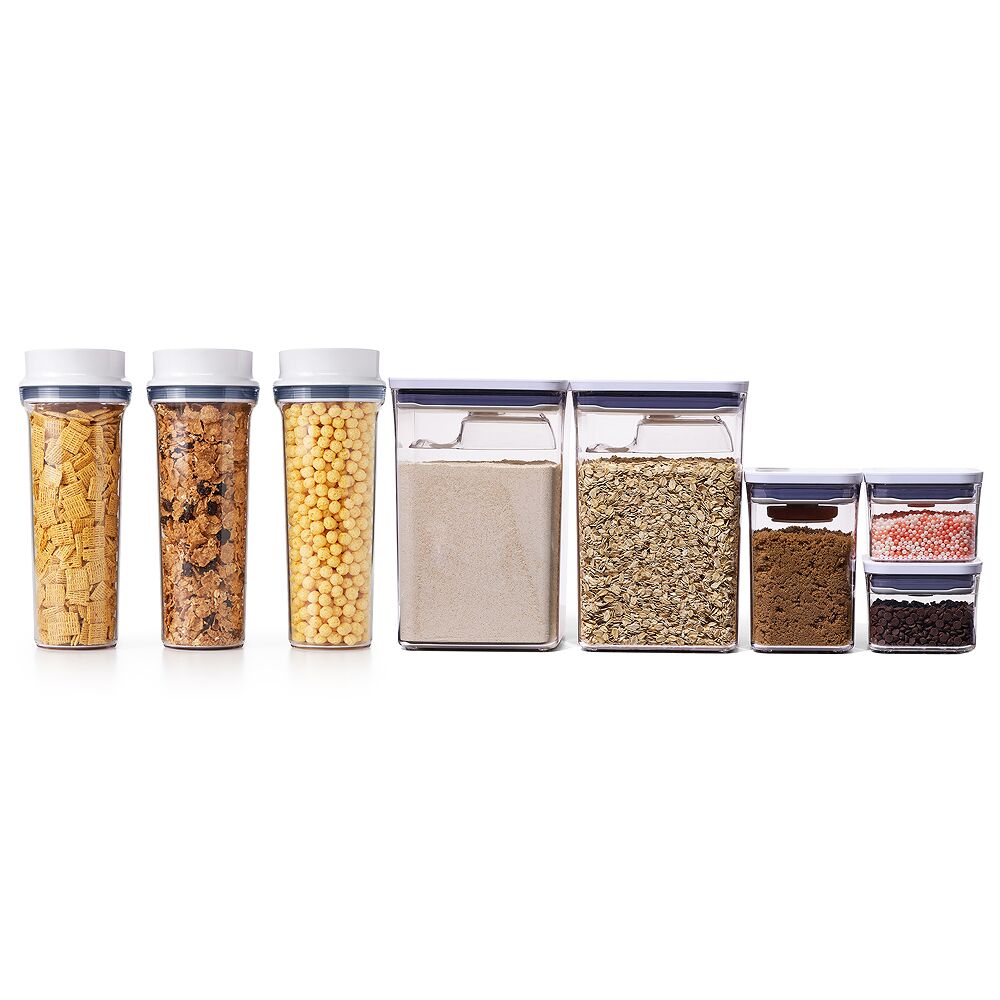 3 Piece Cereal Dispenser Set & 8-Piece POP Container Baking Set Bundle T7