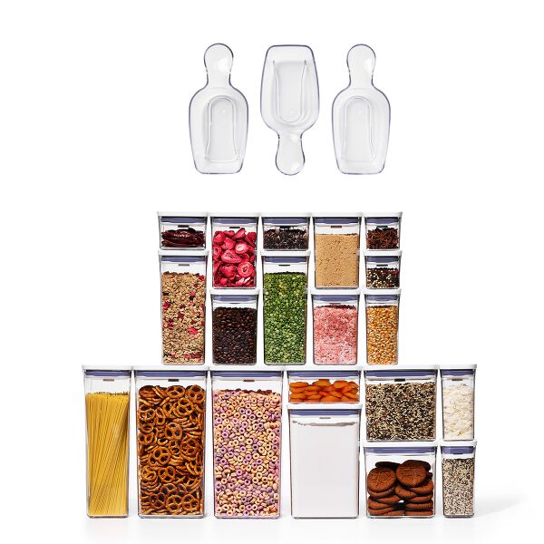POP 3-Piece Scoop Set & 20-Piece POP Container Set Bundle P3