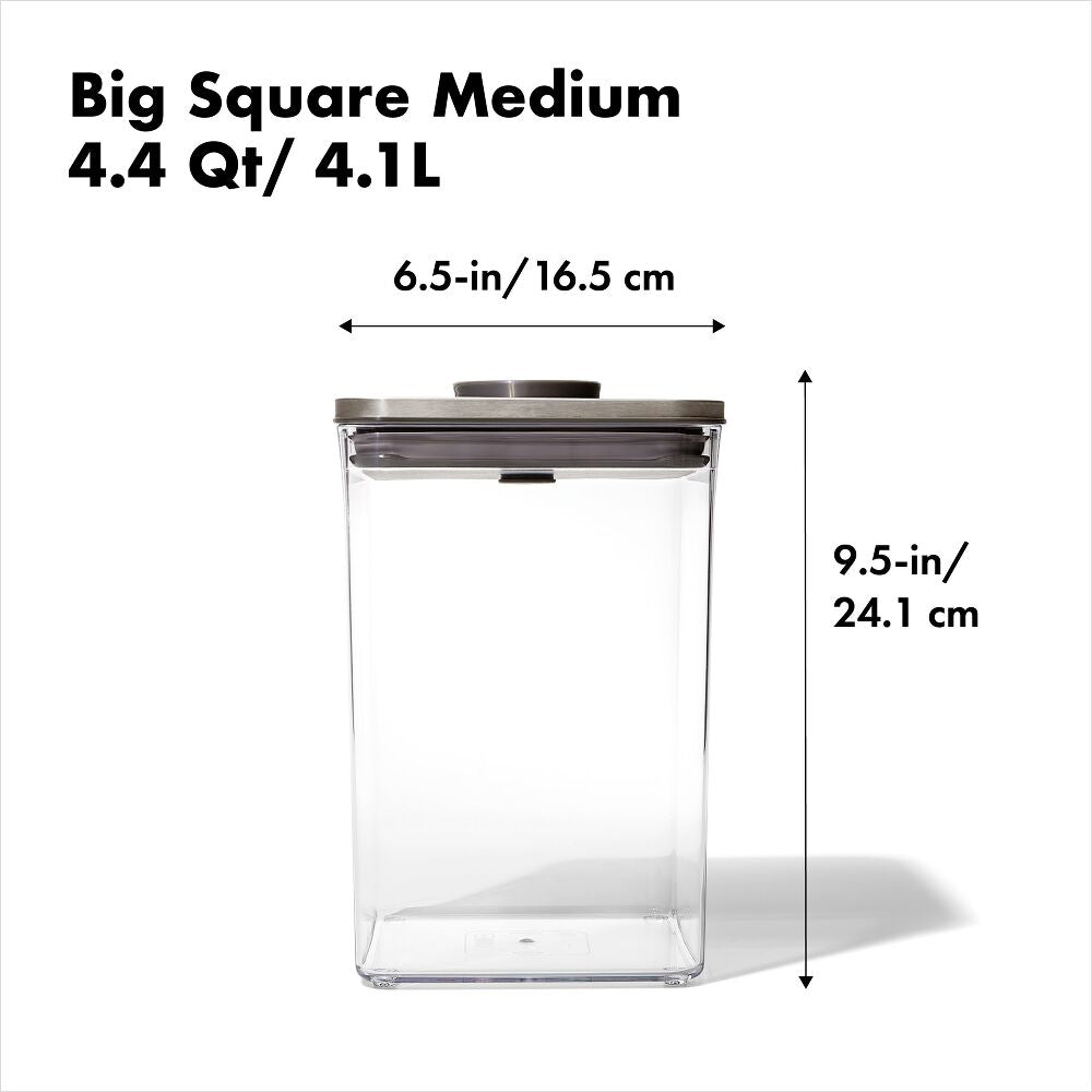 POP Container - Big Square Medium (4.4 Qt/4.2 L) T9