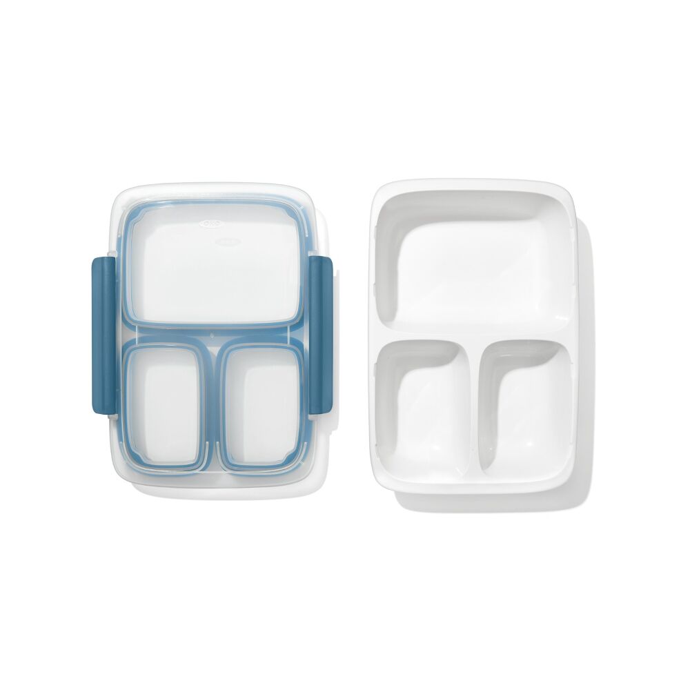 Prep & Go 4.1-Cup Divided Container - Ocean Blue W5
