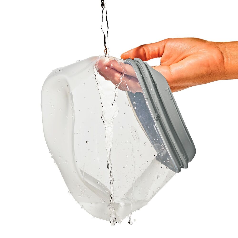 Silicone Reusable Bag Stand-Up Quart (32 oz) - Fog B4
