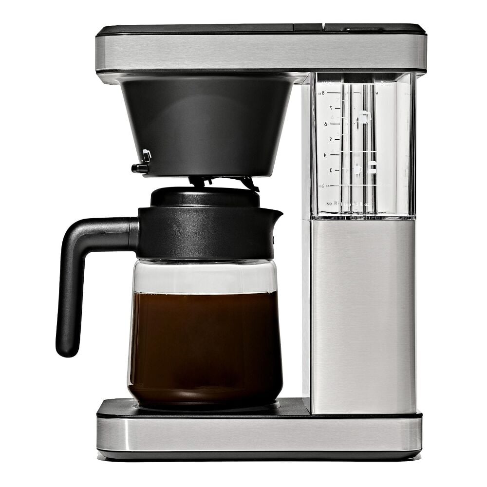 8-Cup Coffee Maker with Podless Single-Serve Function and Glass Carafe U0