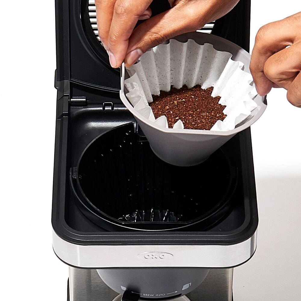 8-Cup Coffee Maker with Podless Single-Serve Function and Glass Carafe U0