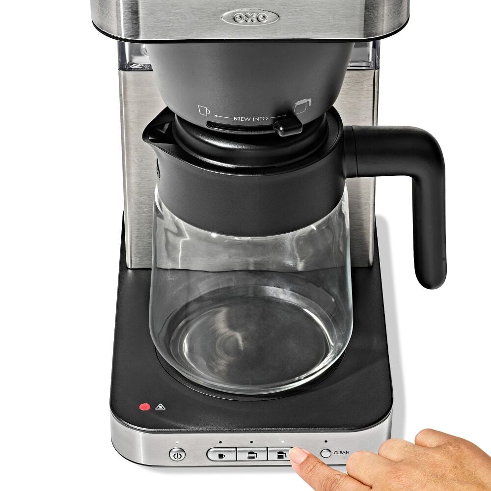 8-Cup Coffee Maker with Podless Single-Serve Function and Glass Carafe U0