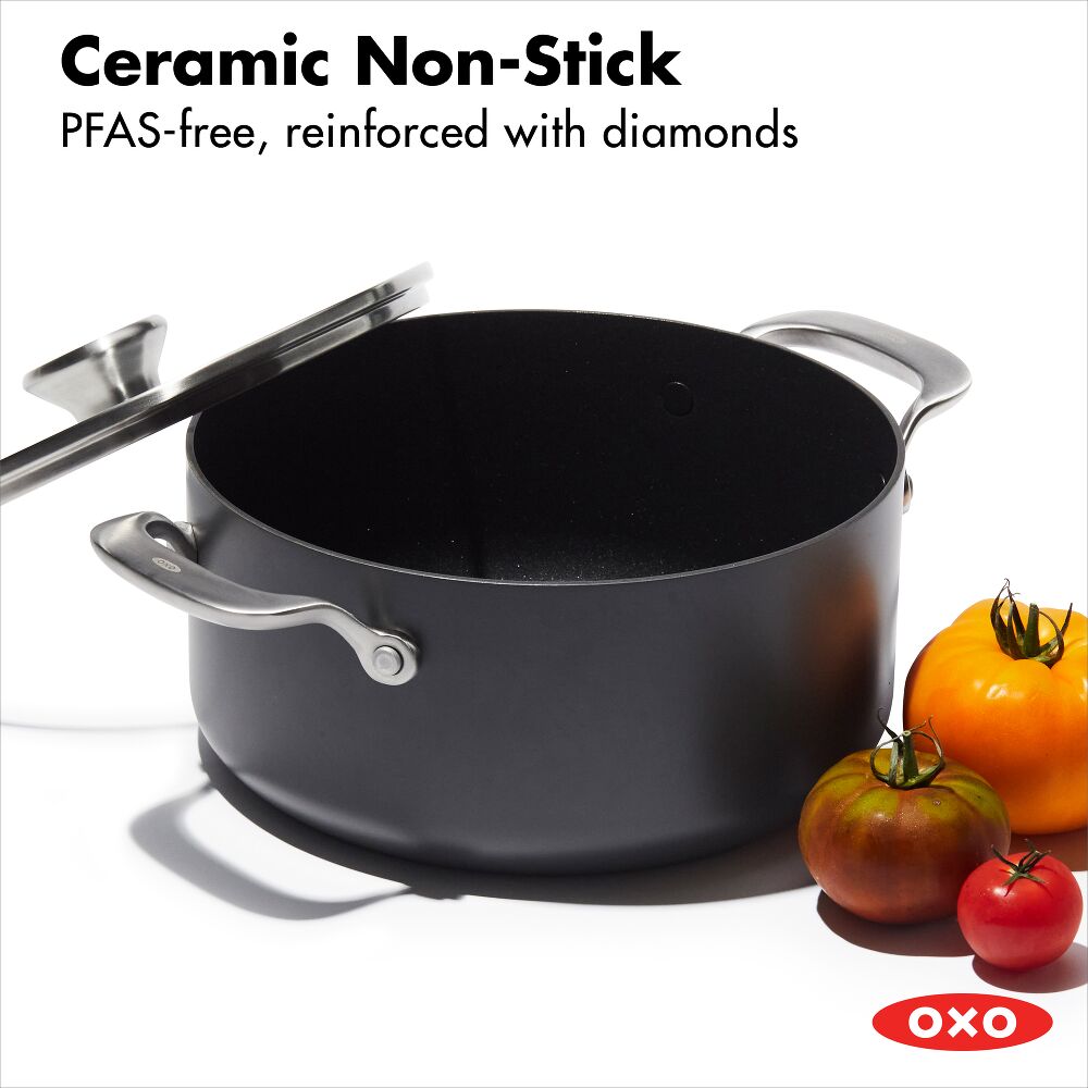 Ceramic Professional Non-Stick 5QT Stock Pot with Lid B2