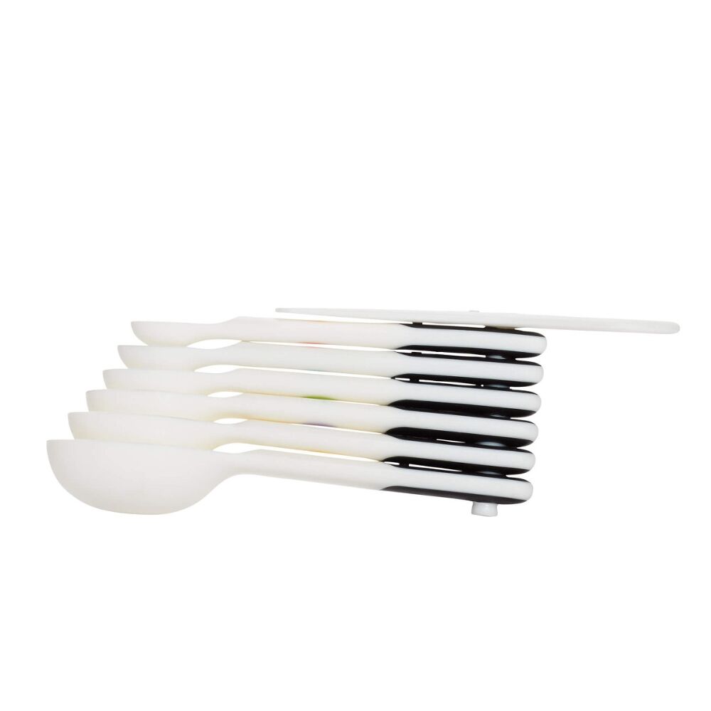 7 Piece Plastic Measuring Spoons - White R2