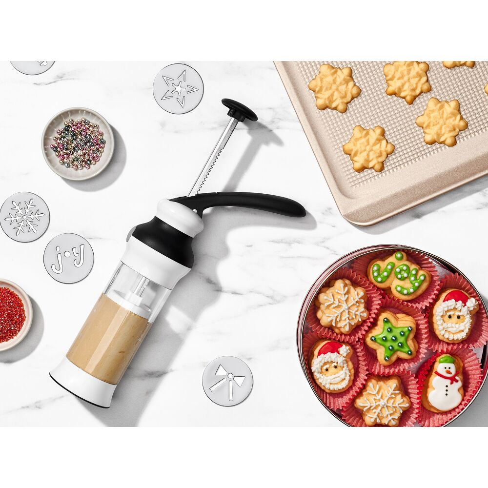 Holiday Cookie Press and Disk Set Bundle N4