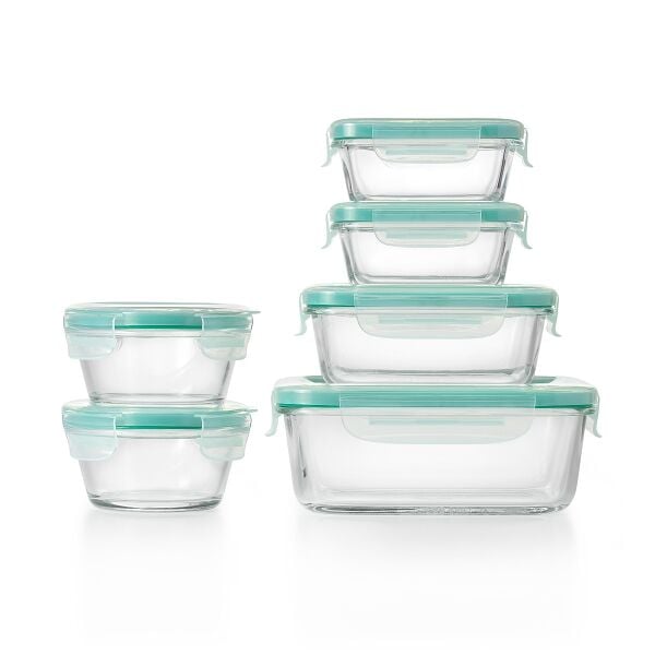OXO Good Grips 12 Piece Smart Seal Glass Container Set O7