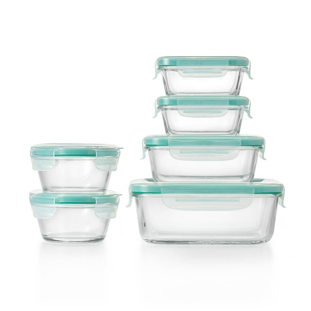 OXO Good Grips 12 Piece Smart Seal Glass Container Set O7