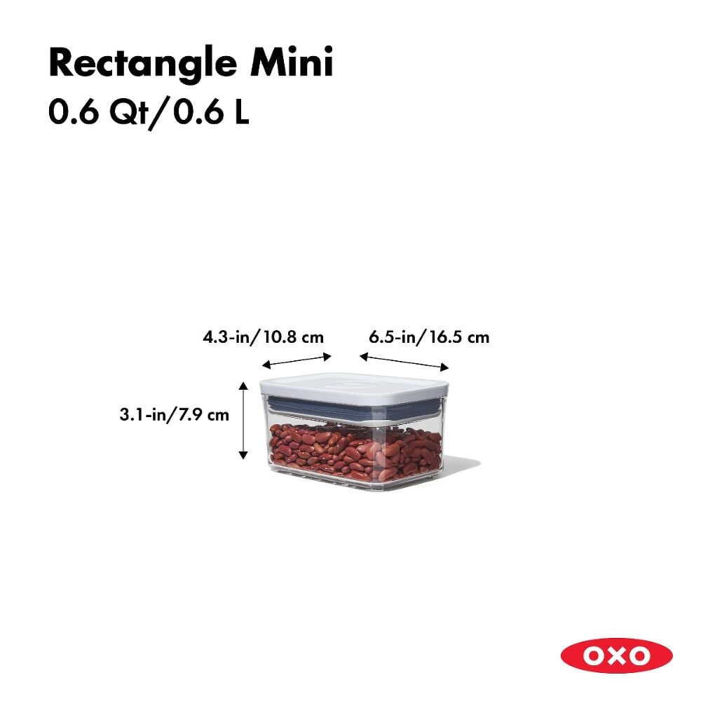 POP Container - Rectangle Mini (0.6 Qt.) R6