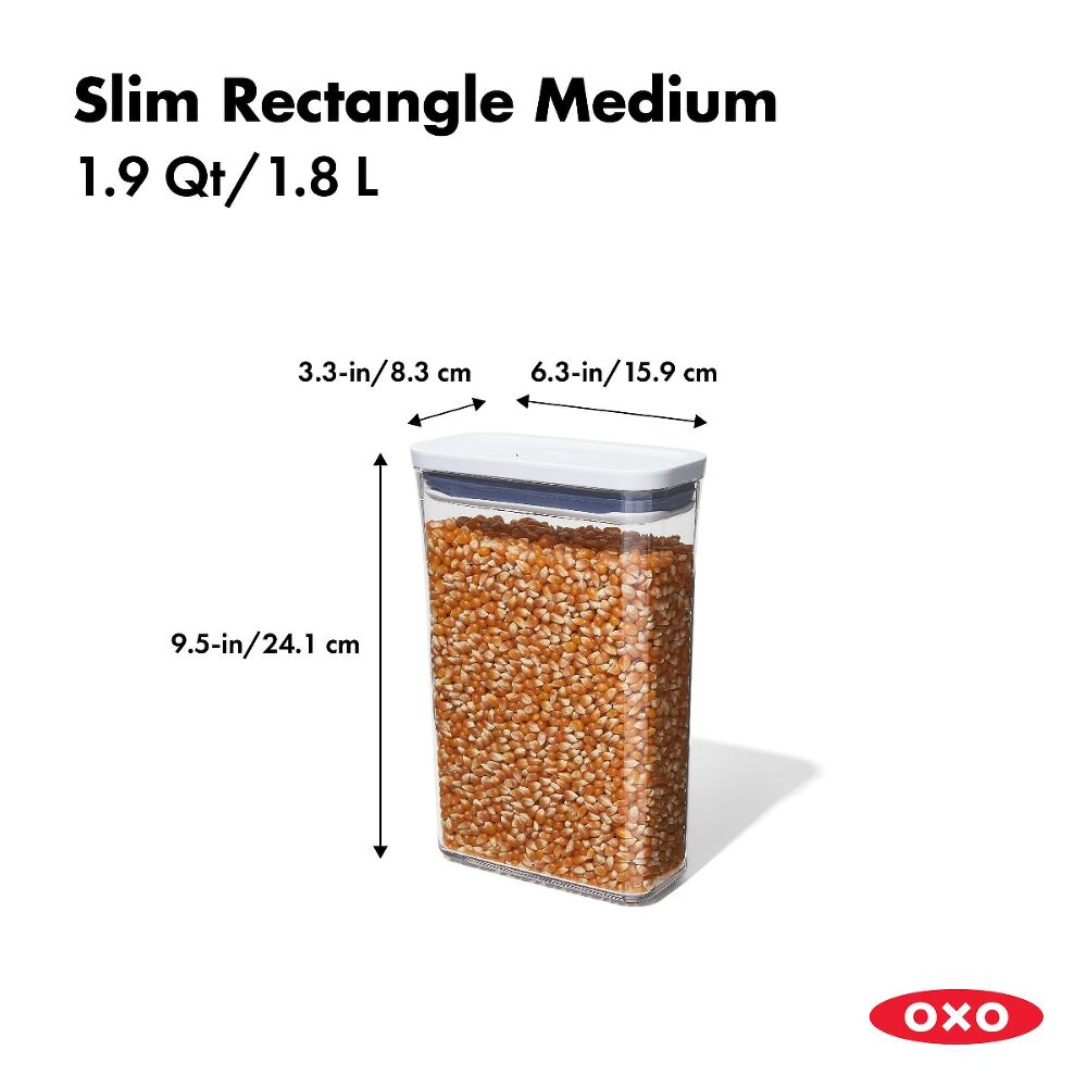 POP Container - Slim Rectangle Medium (1.9 Qt.) X0