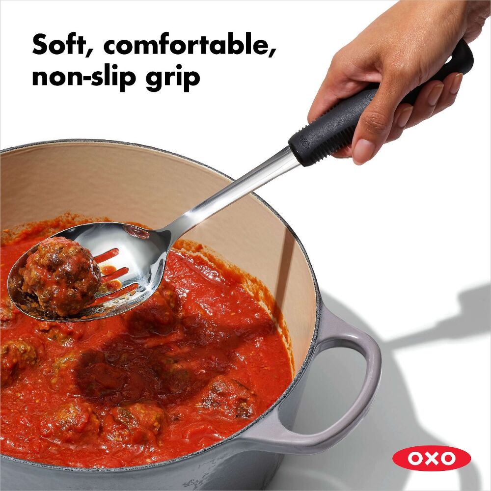 Stainless Steel Slotted Spoon E5