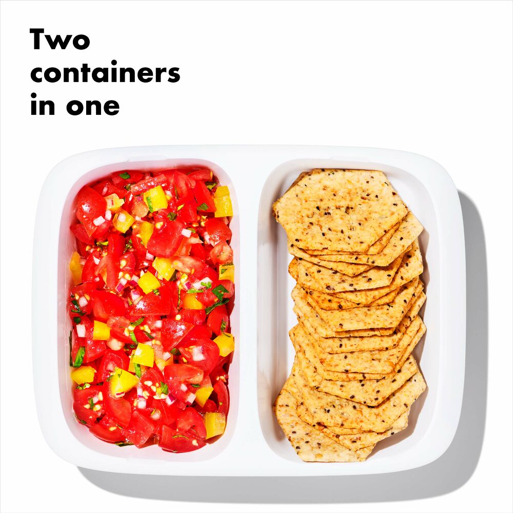Prep & Go 2-Cup Divided Container A8