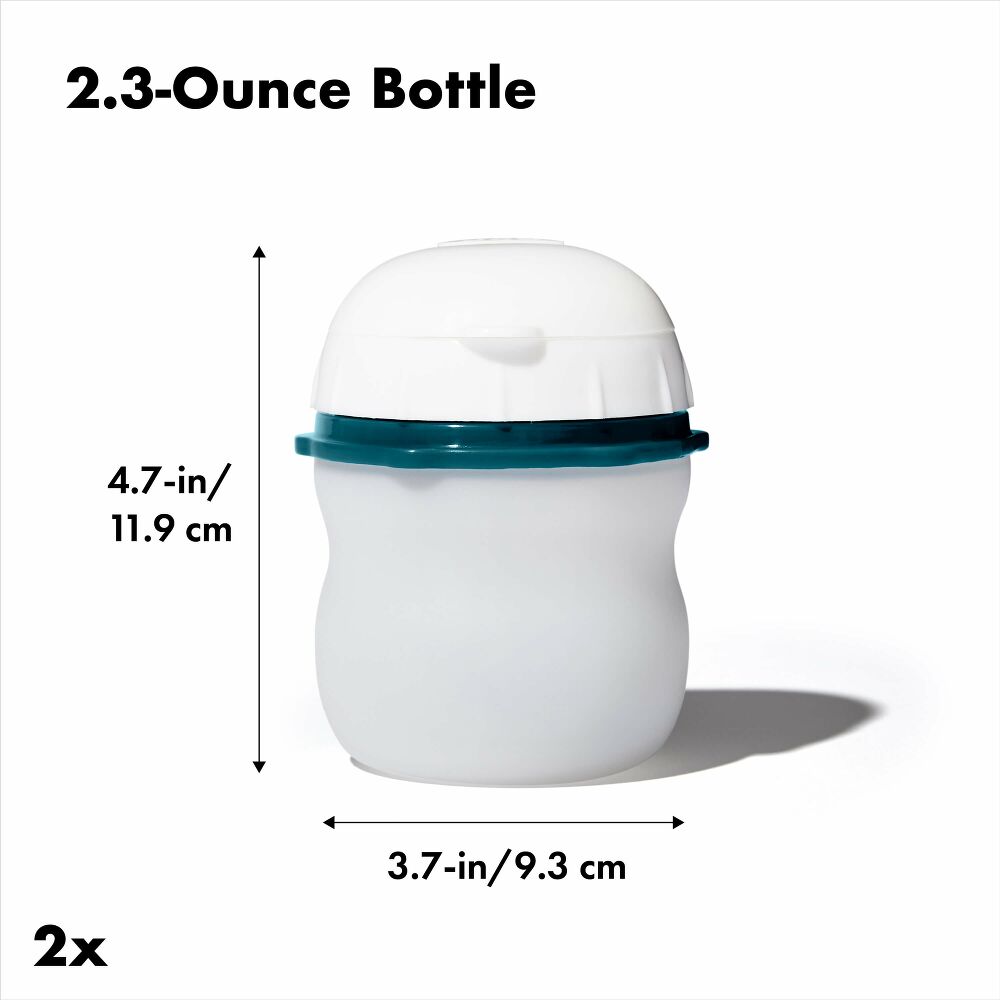 Prep & Go Silicone Squeeze Bottle - 2 Pack X4