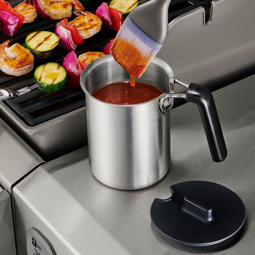 Grilling Basting Pot and Brush Set G9