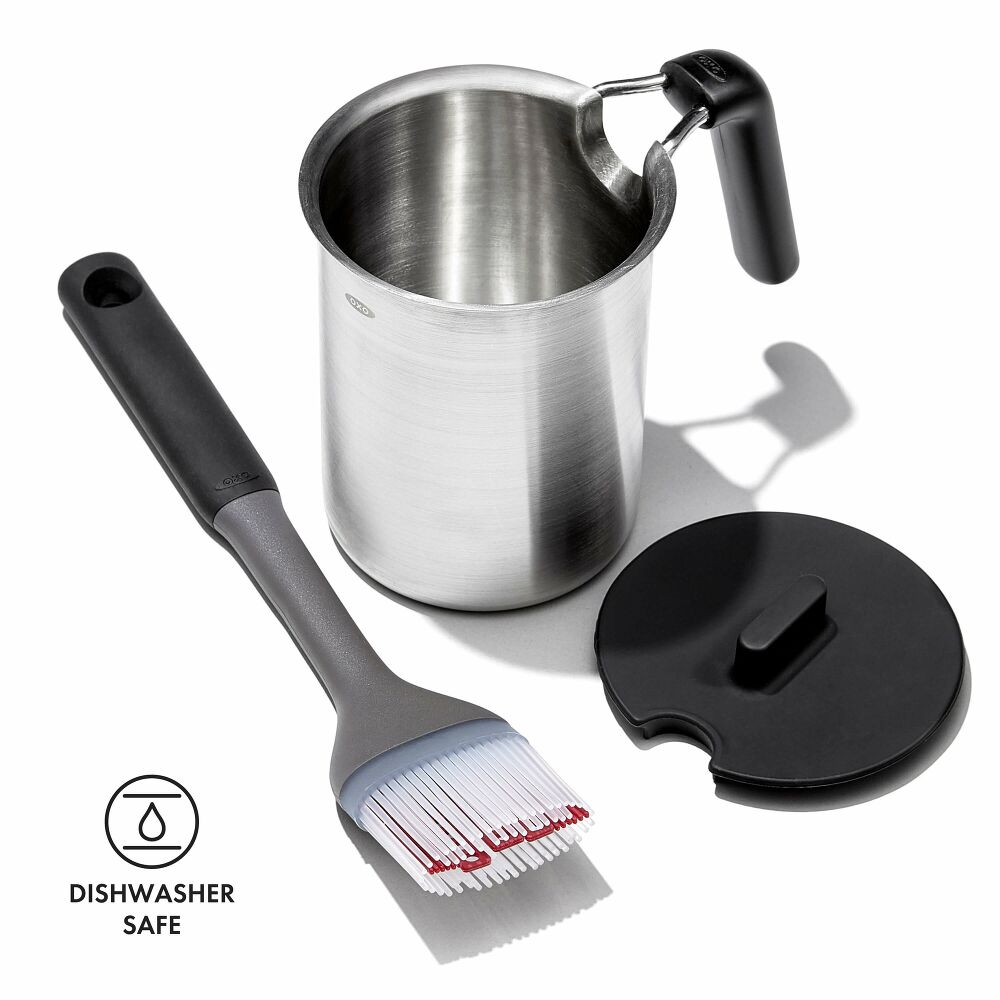 Grilling Basting Pot and Brush Set G9