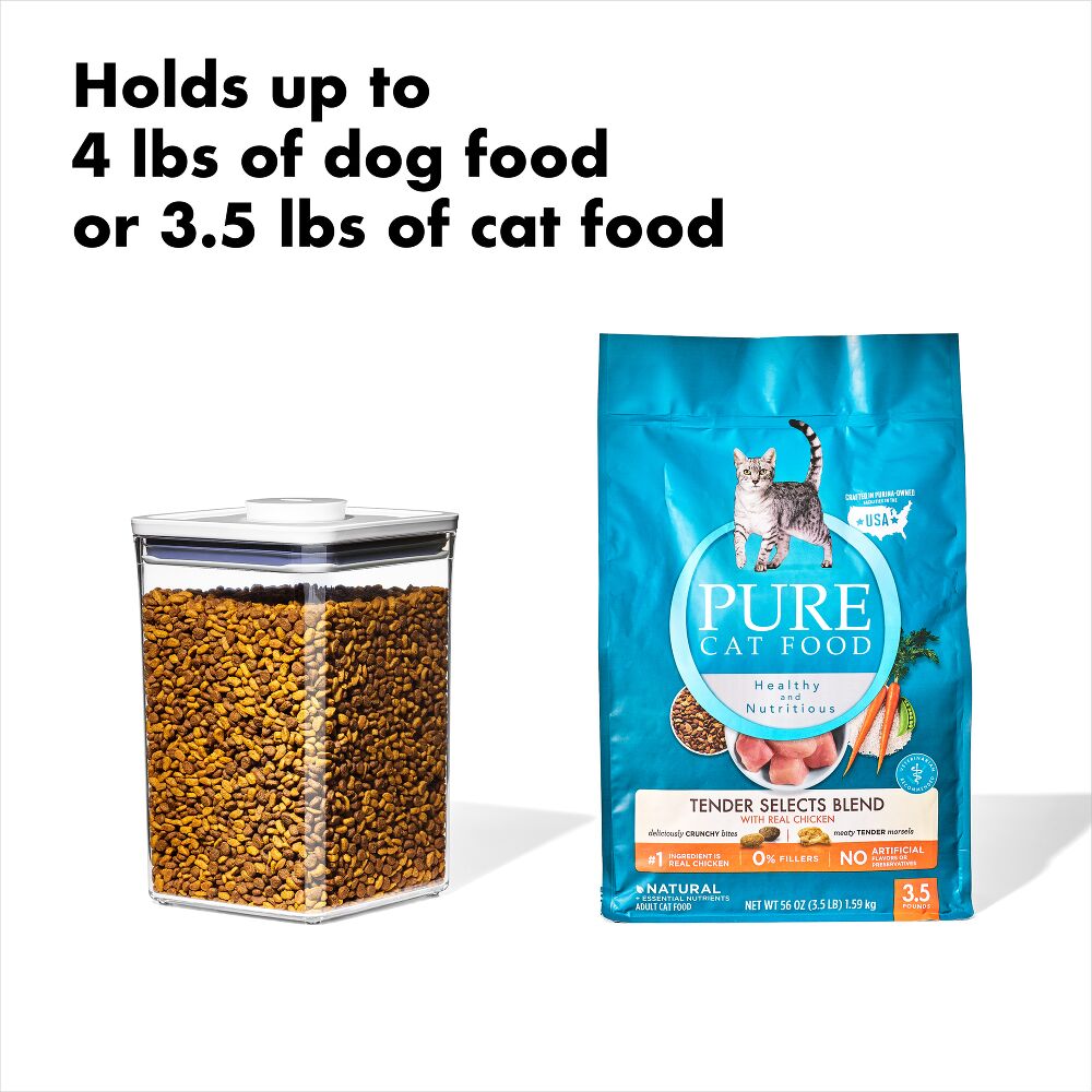 OXO Good Grips Pet POP Container – 4.4 Qt/4.2 L with Scoop W3