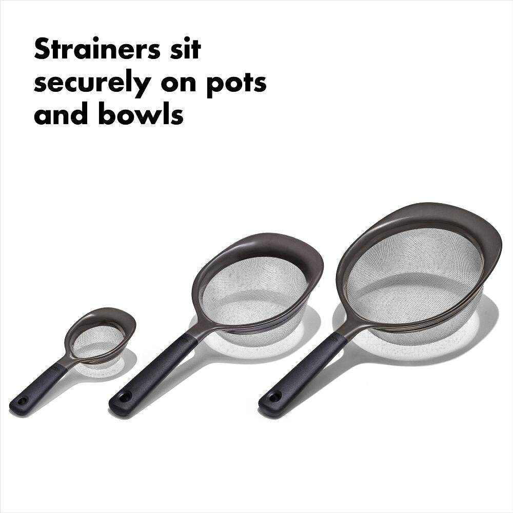OXO Good Grips 3 Piece Strainer Set V3
