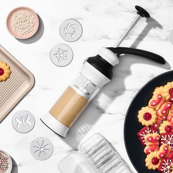 Holiday Cookie Press and Disk Set Bundle N4