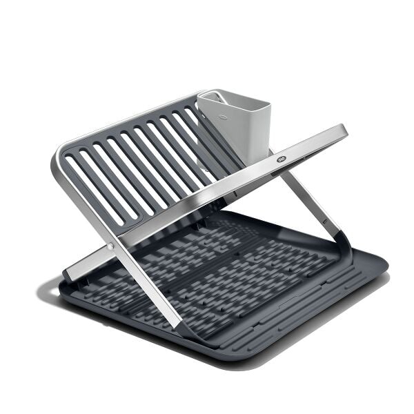 OXO Good Grips Aluminum Fold Flat Dish Rack F5