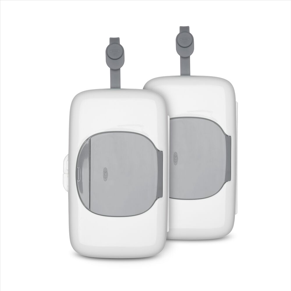 OXO TOT 2-Pack On-the-Go Wipes Dispenser, Gray I6