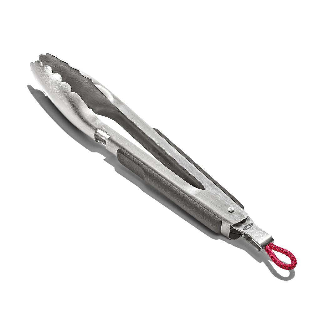 OXO Outdoor 10.5in Camp Stove Tongs with Bottle Opener Z1