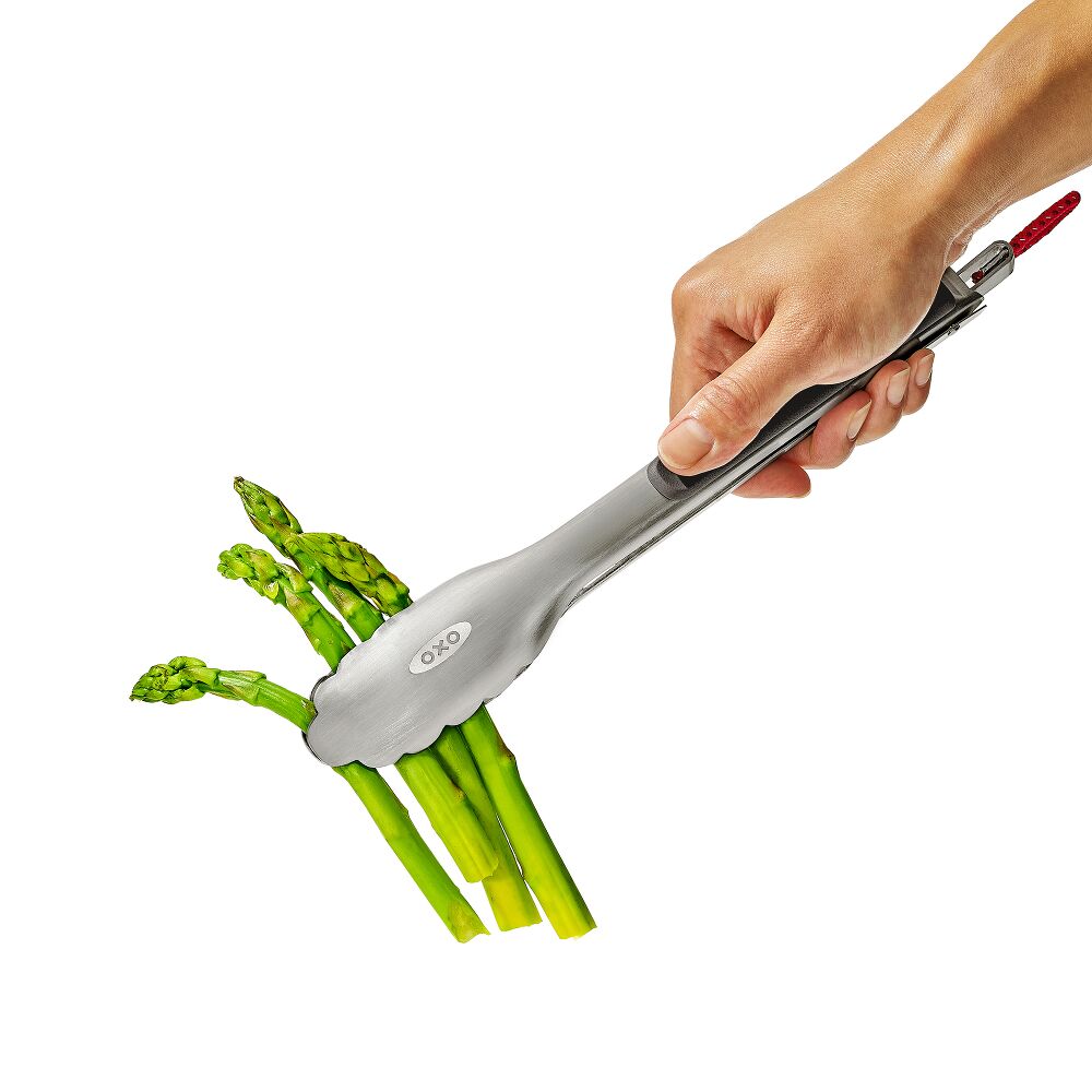 OXO Outdoor 10.5in Camp Stove Tongs with Bottle Opener Z1