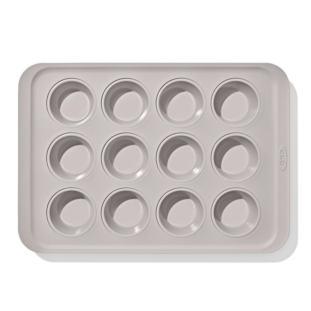 Non-Stick Pro Ceramic Coated Metal Bakeware 12 Cup Muffin Pan S5