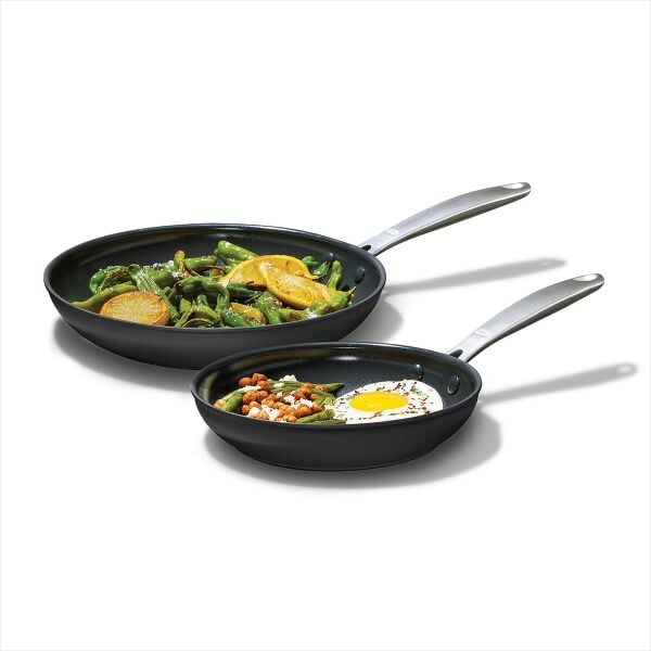 Enhanced Non-Stick 2-Piece Frypan Set — Black M2