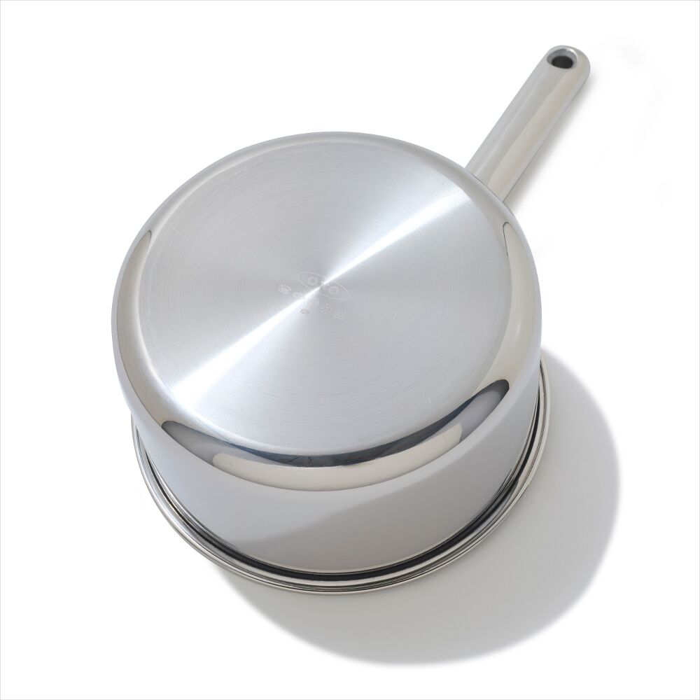 Trident Hybrid Non-Stick Stainless Steel 2.5 Qt Saucepan with Lid A1