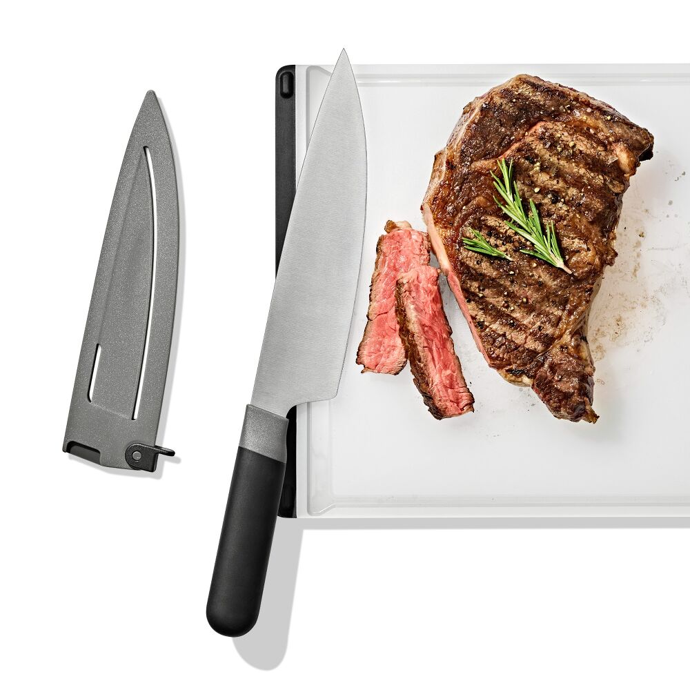 8 in Chefs Knife with Locking Sheath E9