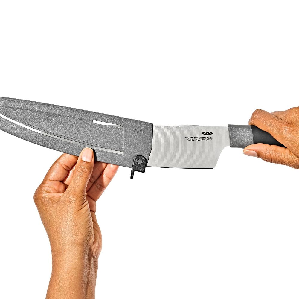 8 in Chefs Knife with Locking Sheath E9