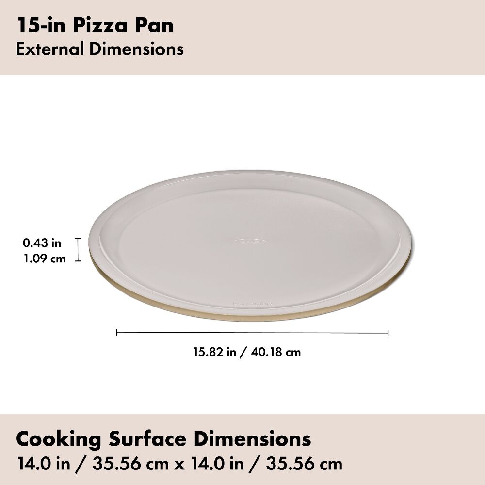 Non-Stick Pro Ceramic Coated Metal Bakeware 15” Pizza Pan G3