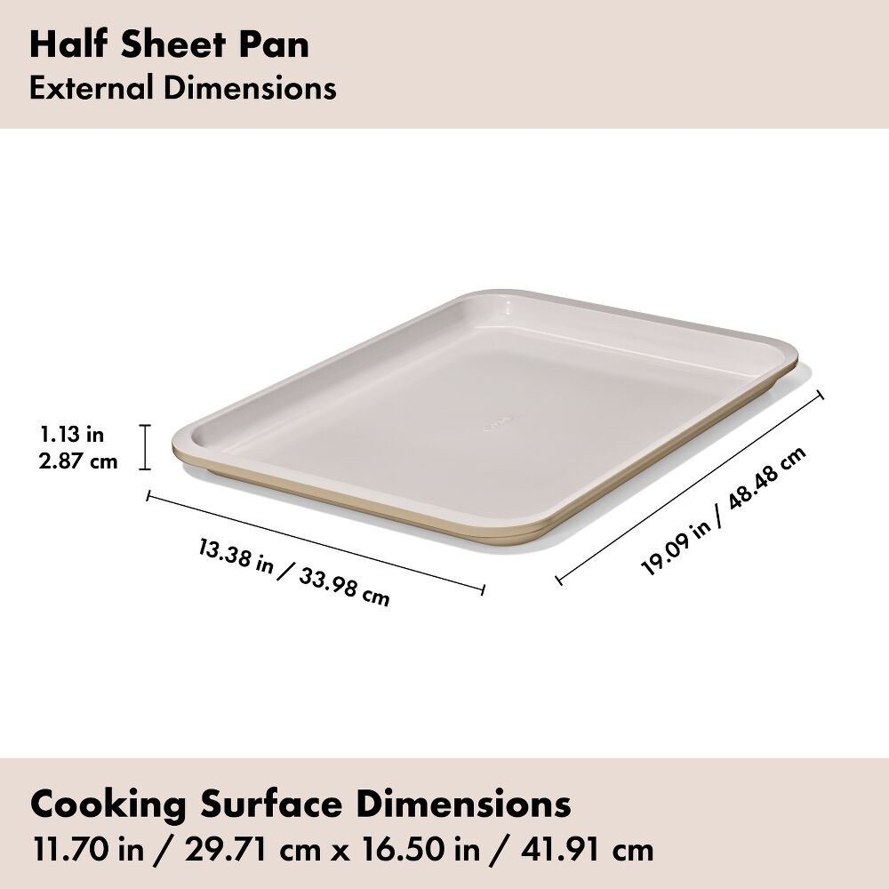 Non-Stick Pro Ceramic Coated Metal Bakeware Half Sheet Pan I8