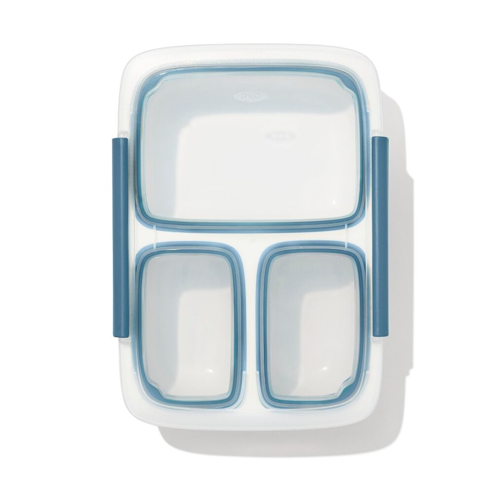 Prep & Go 4.1-Cup Divided Container - Ocean Blue W5