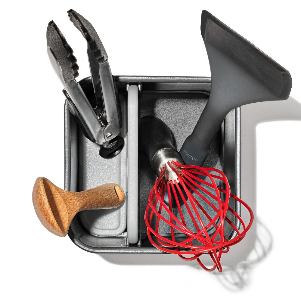 Adjustable Stainless Steel Utensil Holder - Small U2