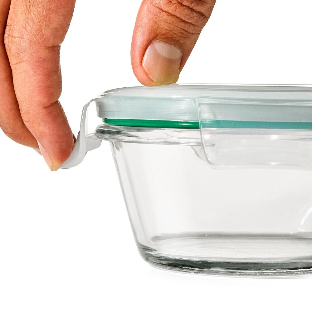 Smart Seal 8-Piece1 Cup Glass Round Container Set Z5