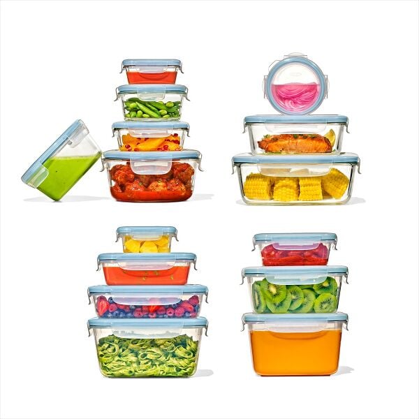 30-Piece Smart Seal Container Set - Arctic Blue L1