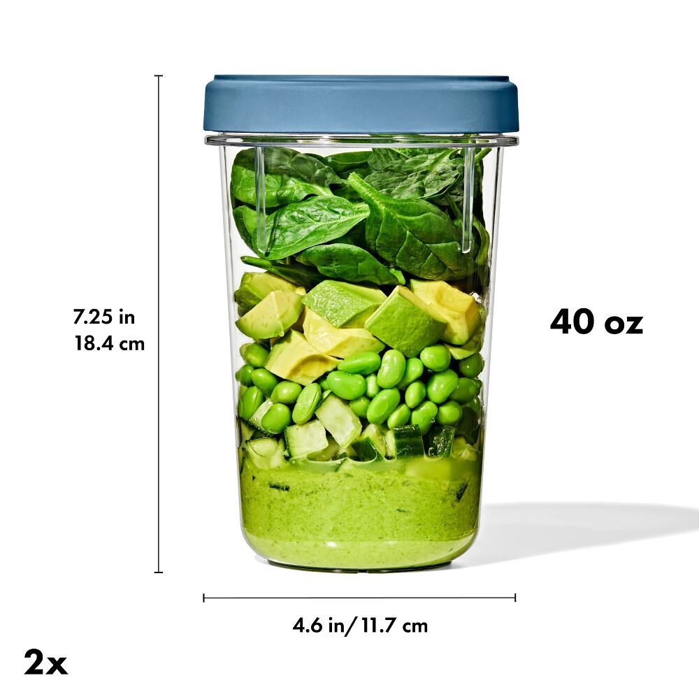 Twist & Stack Container (40 oz) - 2-Pack H0