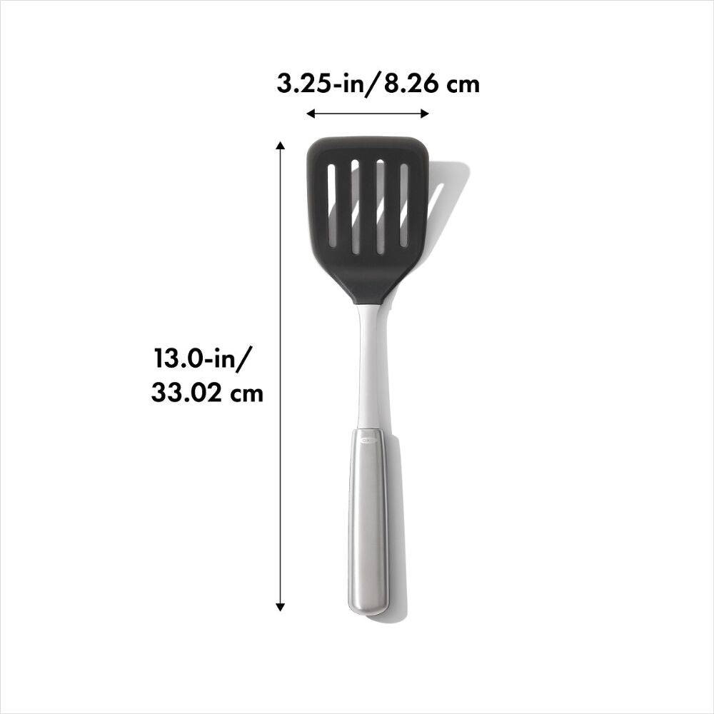 OXO Steel Silicone Flexible Turner T2