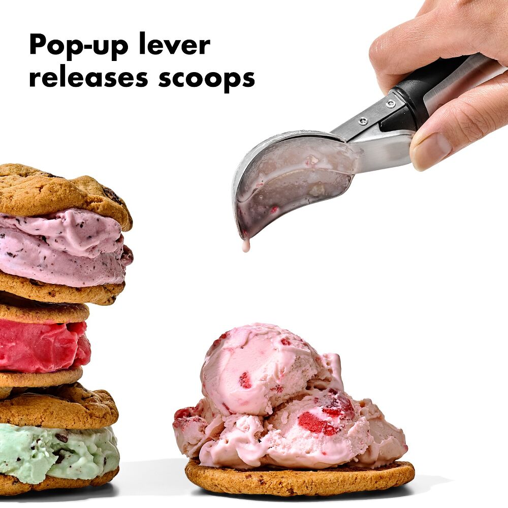 Steel Lever Ice Cream Scoop W8