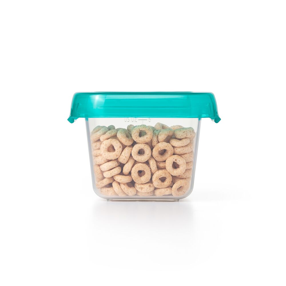 6 oz Baby Blocks™ Plastic Freezer Storage Containers - Tot Teal L4