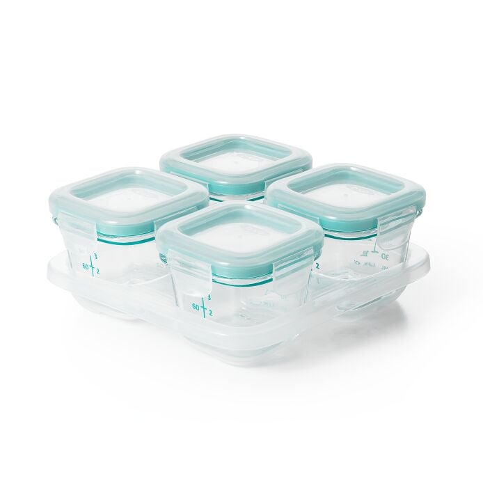 4 oz Glass Baby Blocks™ Freezer Storage Containers H2