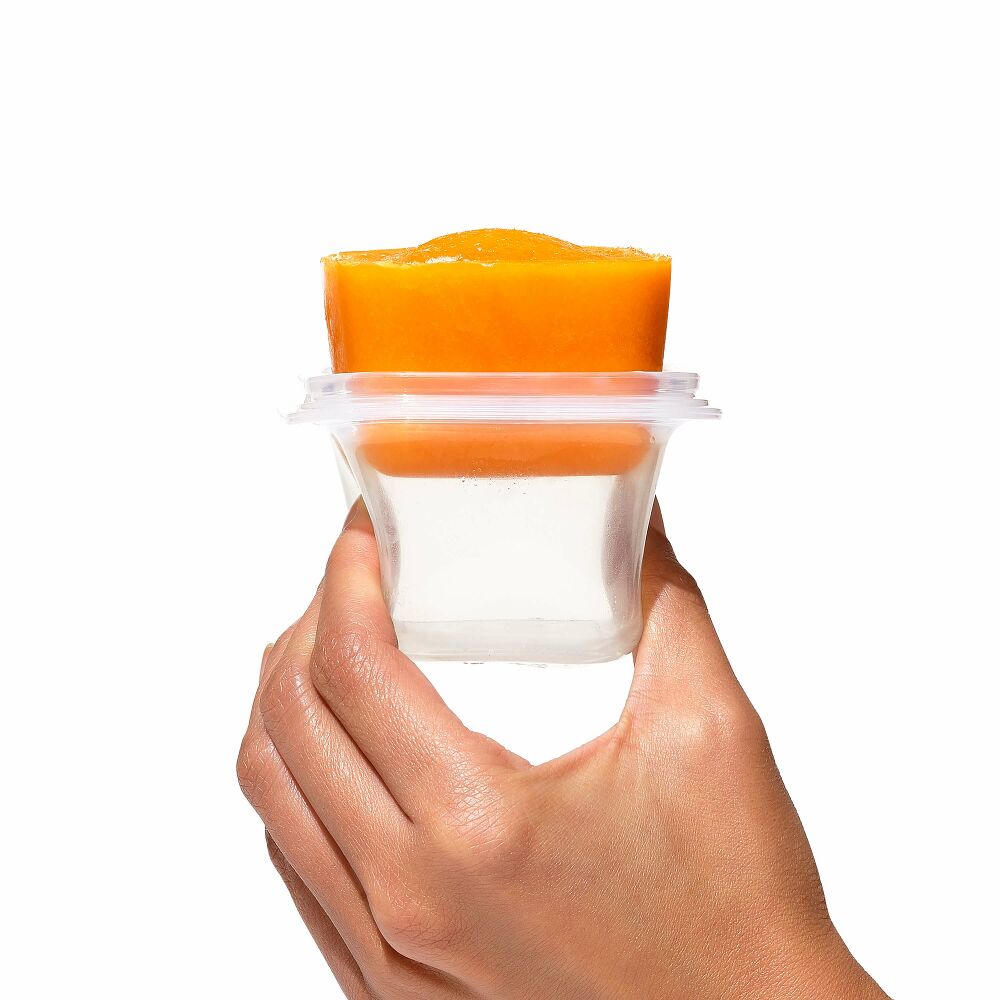 4 oz Baby Blocks™ Silicone Freezer Storage Containers - Tot Teal A8