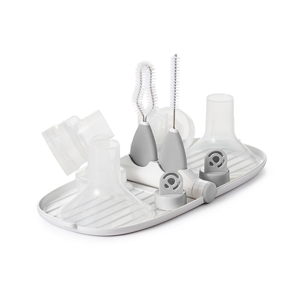 Breast Pump Parts Drying Rack with Detail Brushes I3