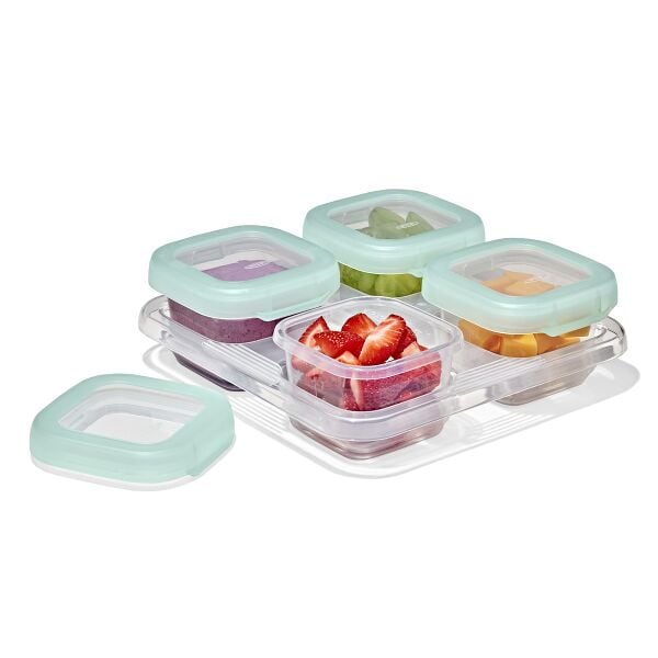 Baby Blocks Food Storage Containers (4 oz) - Opal D6
