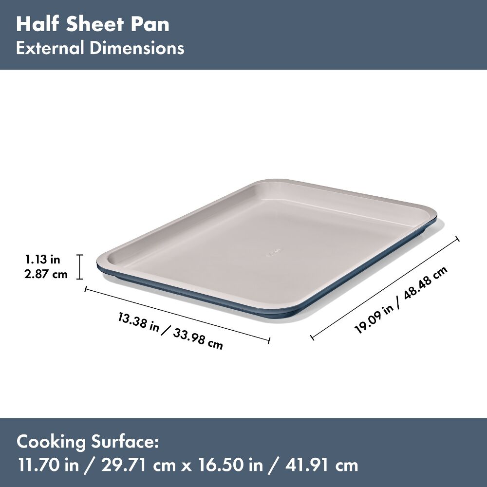 Non-Stick Pro Ceramic Coated Metal Bakeware Half Sheet Pan I8